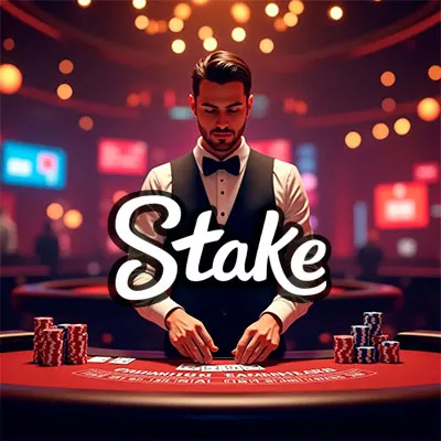 Interface du casino Stake montrant les catégories de jeux